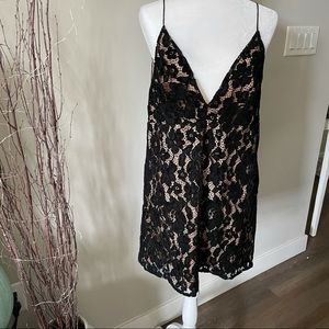 Free People Black and Nude Dress